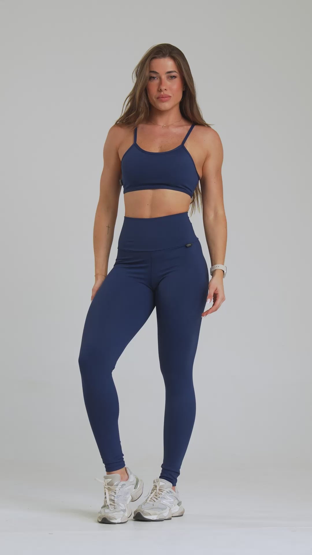 Top Fitness Feminino Pala Dupla Tiras Poliamida Zero Transparência